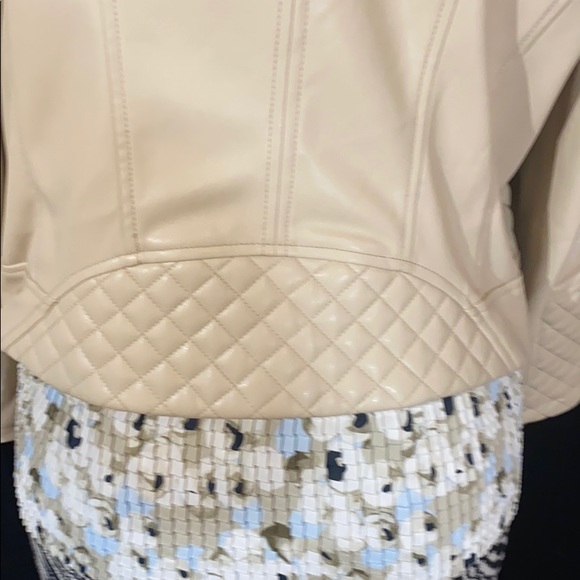 NWT CALVIN KLEIN Faux Leather Motorcycle Jacket - Picture 8 of 9